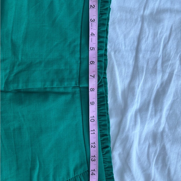 J. Crew High Waist Green Shorts Tailored Cotton Blend - Picture 3 of 5